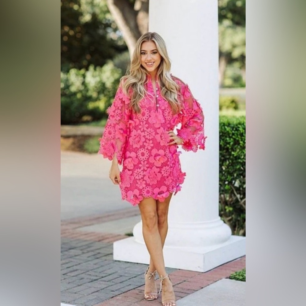 NWT J.MARIE seraphina dress in hot pink size small Easter dress